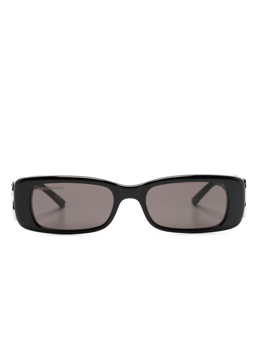Balenciaga Eyewear Dynasty 长方形镜框太阳眼镜 - 黑色