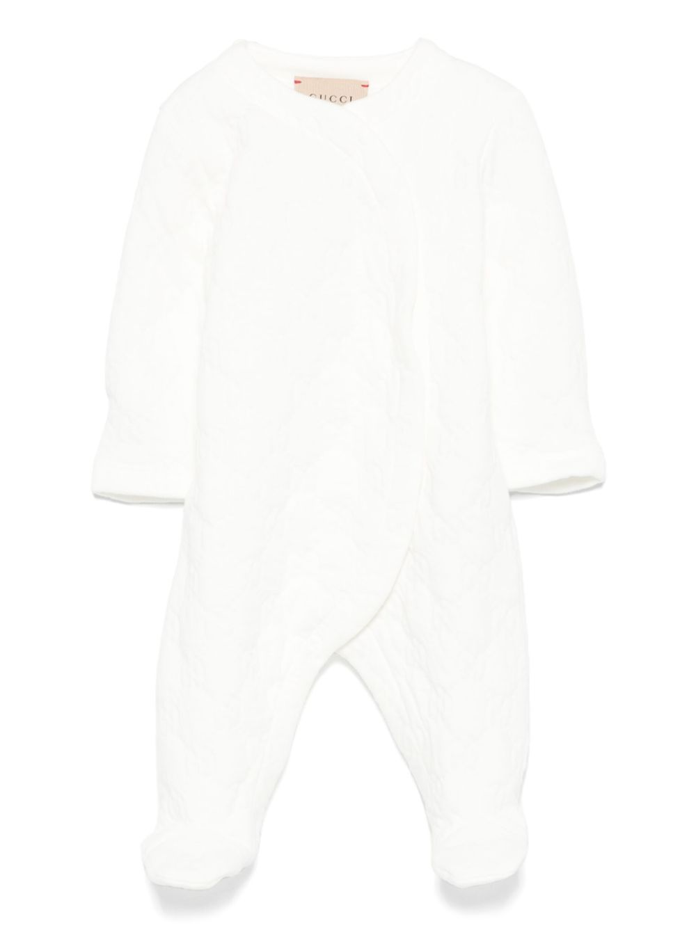 Gucci Kids GG 填充连体睡衣 - 白色