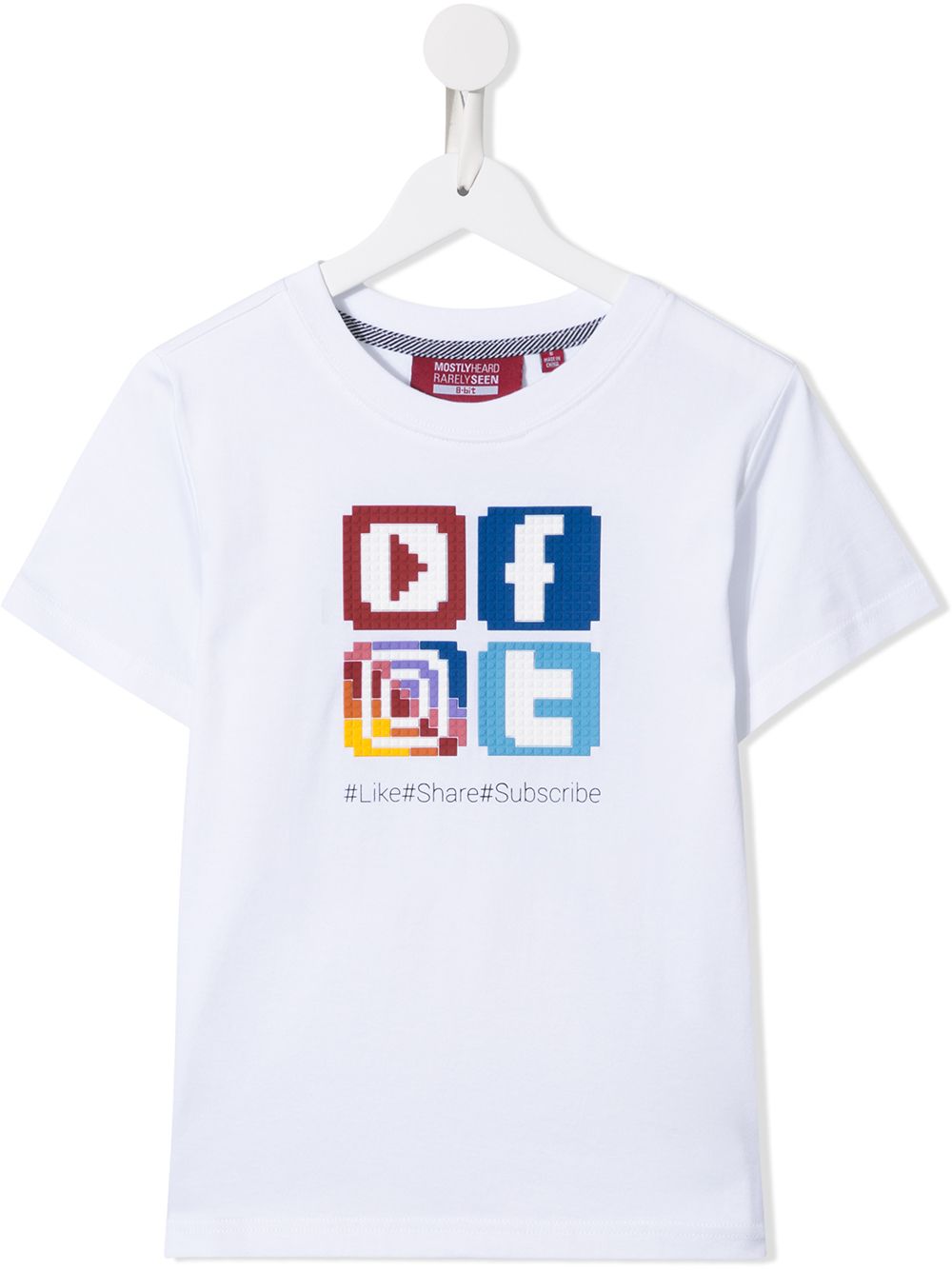 Mostly Heard Rarely Seen 8-Bit Social Media T恤 - 白色