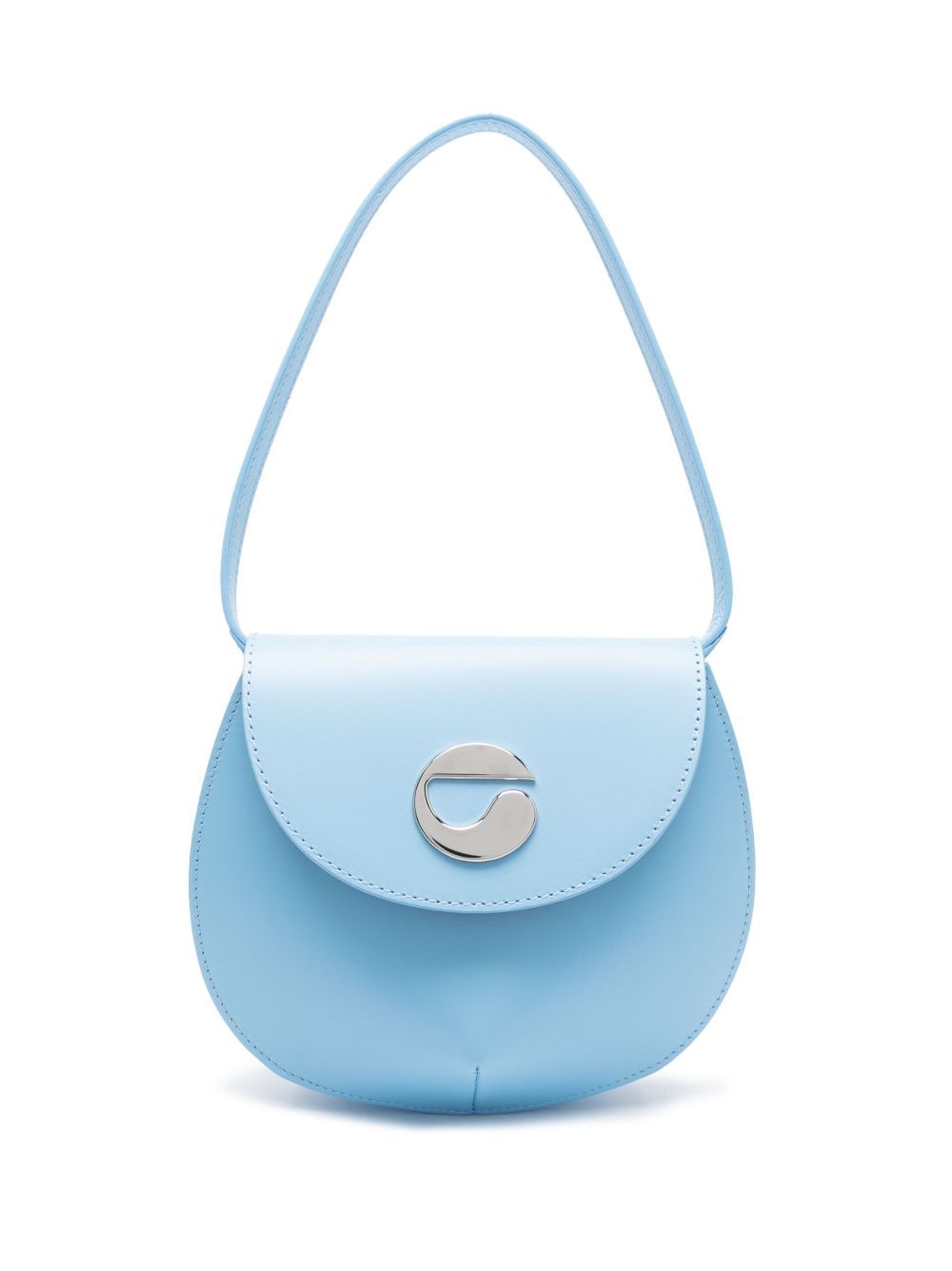 Coperni logo标牌皮质单肩包 - 蓝色