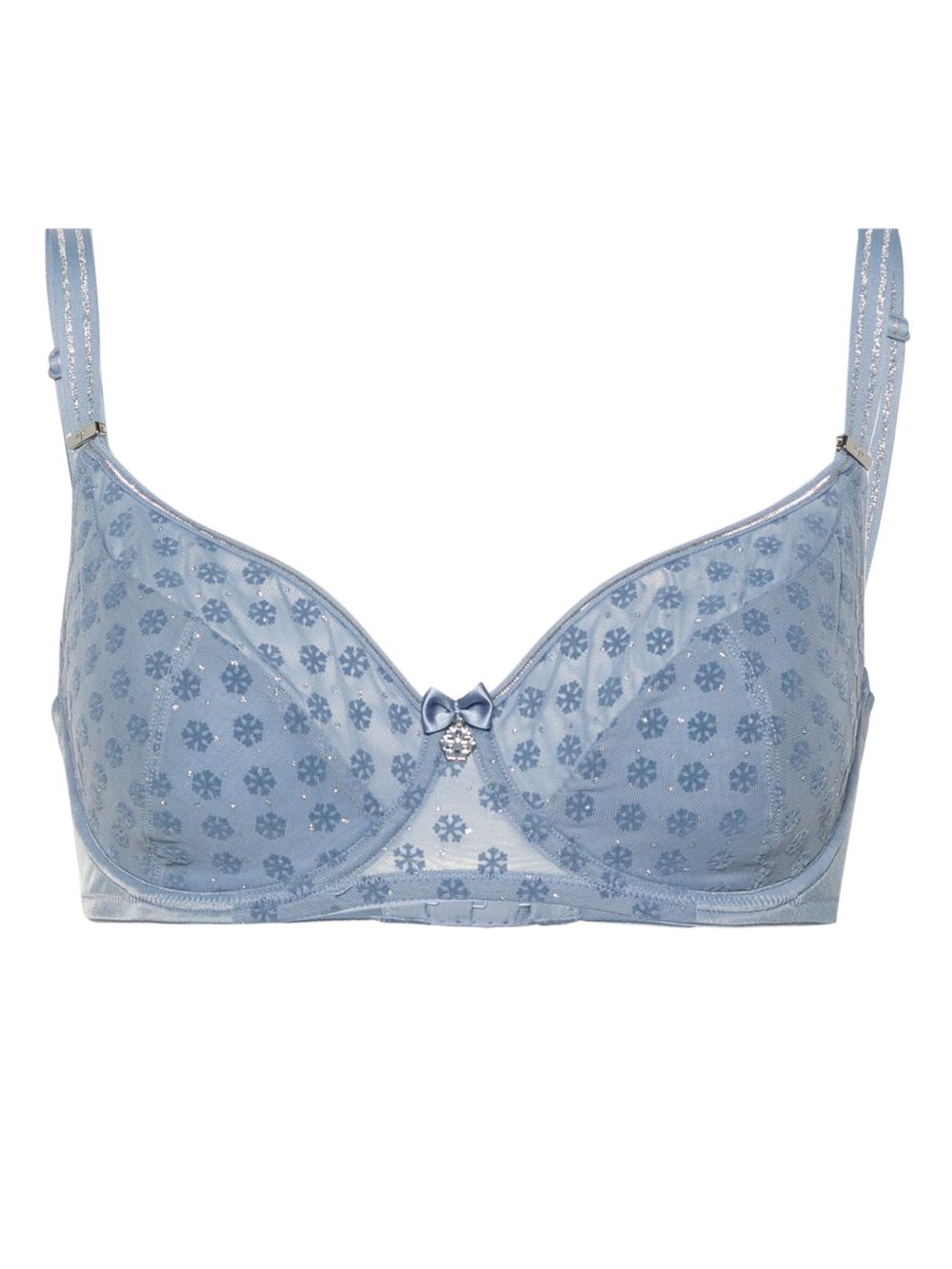 Marlies Dekkers Snowflake 晶饰薄纱文胸 - 蓝色