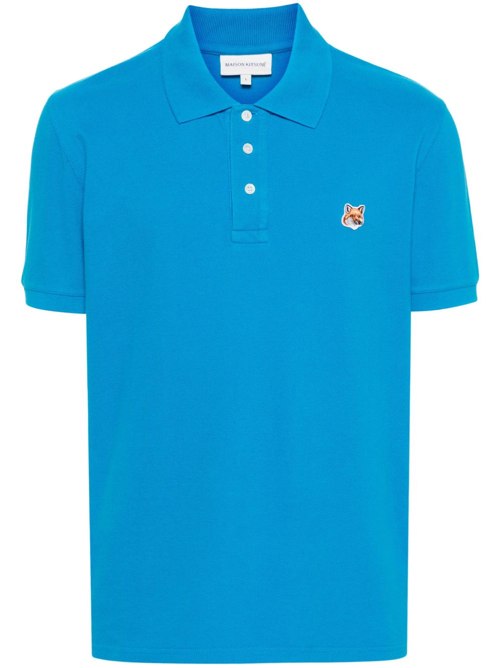 Maison Kitsuné Fox Head 棉polo衫 - 蓝色