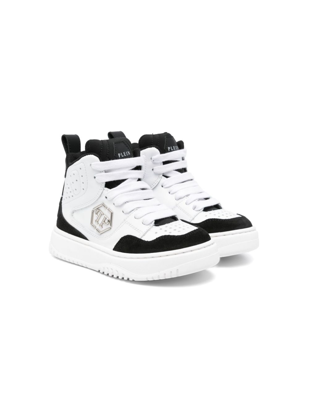 Philipp Plein Junior Hexagon 运动鞋 - 白色