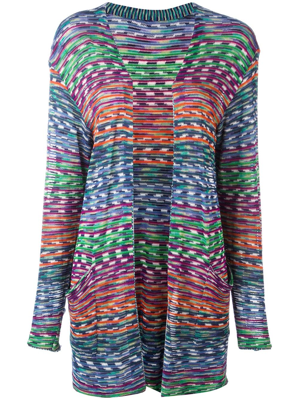 Missoni Pre-Owned 古着正面开襟针织开衫 - 彩色