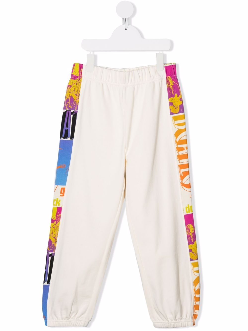 Stella McCartney Kids 斯特拉·麦卡特尼 logo印花抽绳运动裤 - 中性色