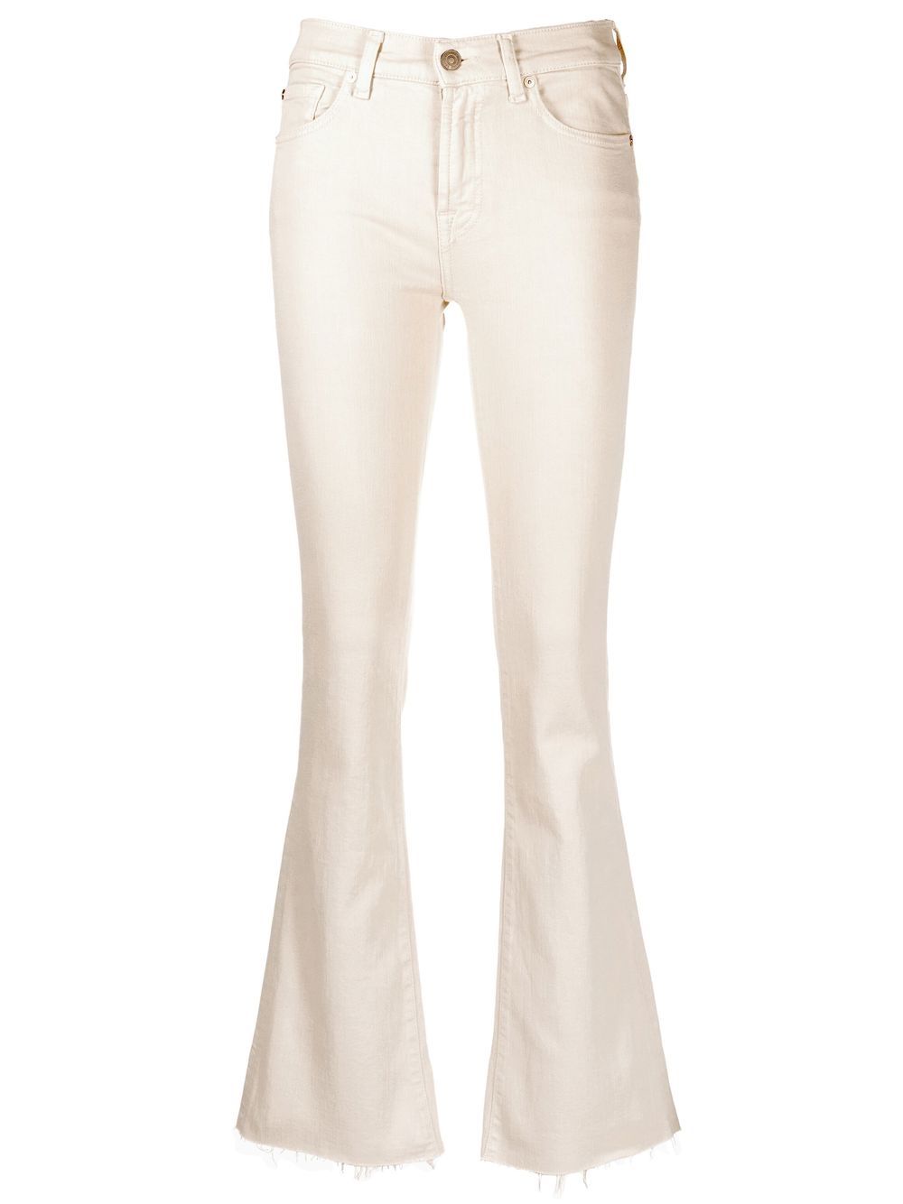 7 For All Mankind 修身喇叭牛仔裤 - 中性色