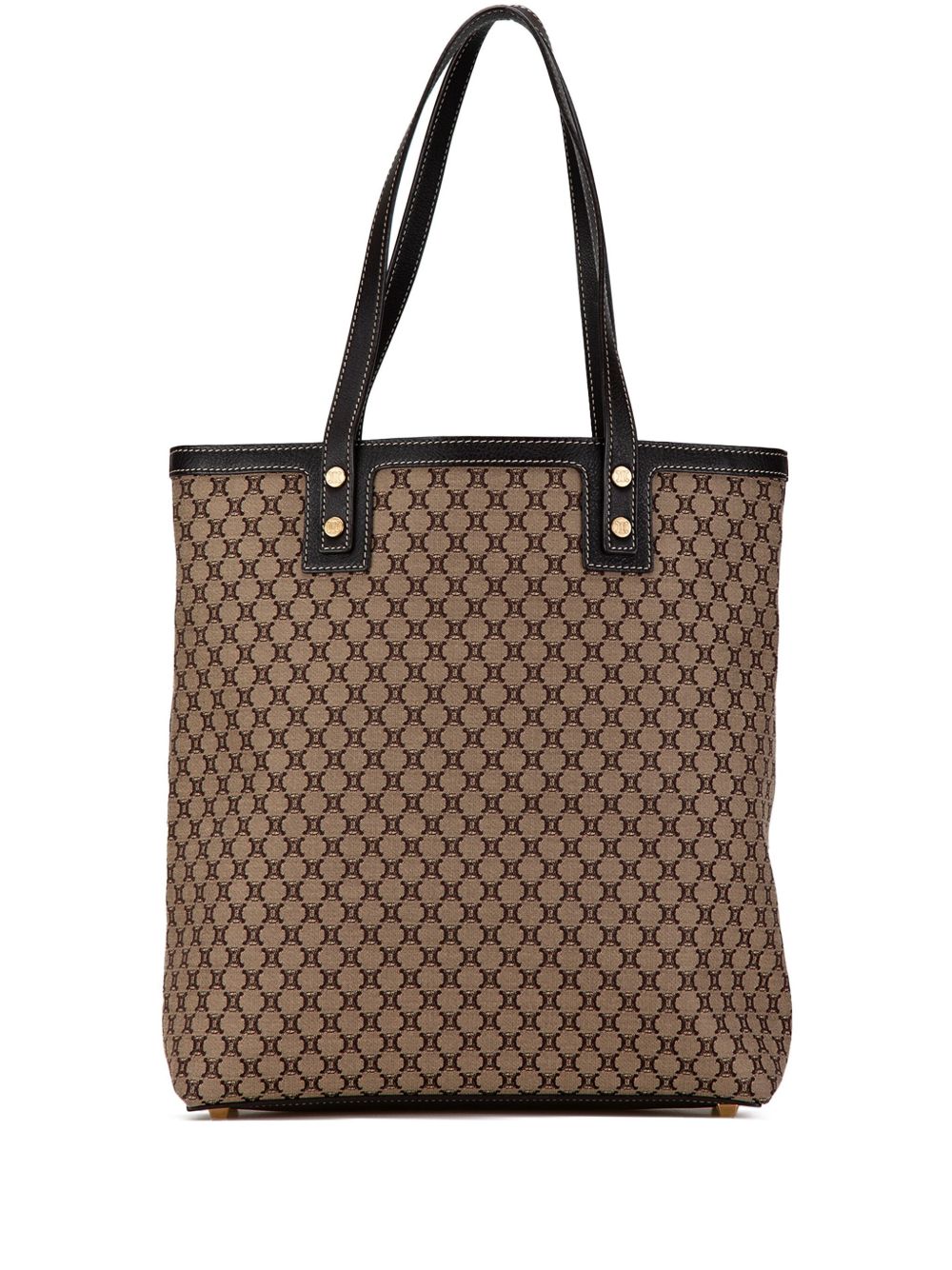 Céline Pre-Owned Macadam 帆布手提包（2010年典藏款） - 褐色
