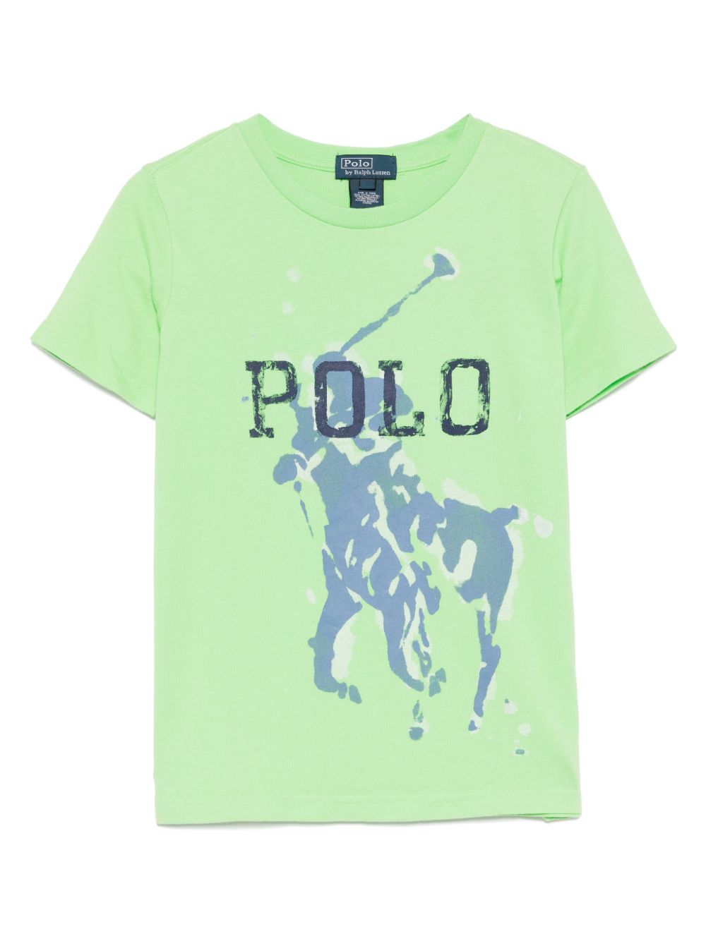 POLO RALPH LAUREN KIDS 图案印花T恤 - 绿色