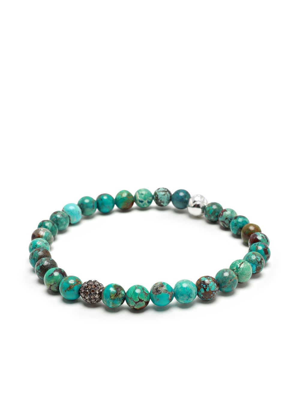 Nialaya Jewelry 绿松石钻石手链 - 蓝色