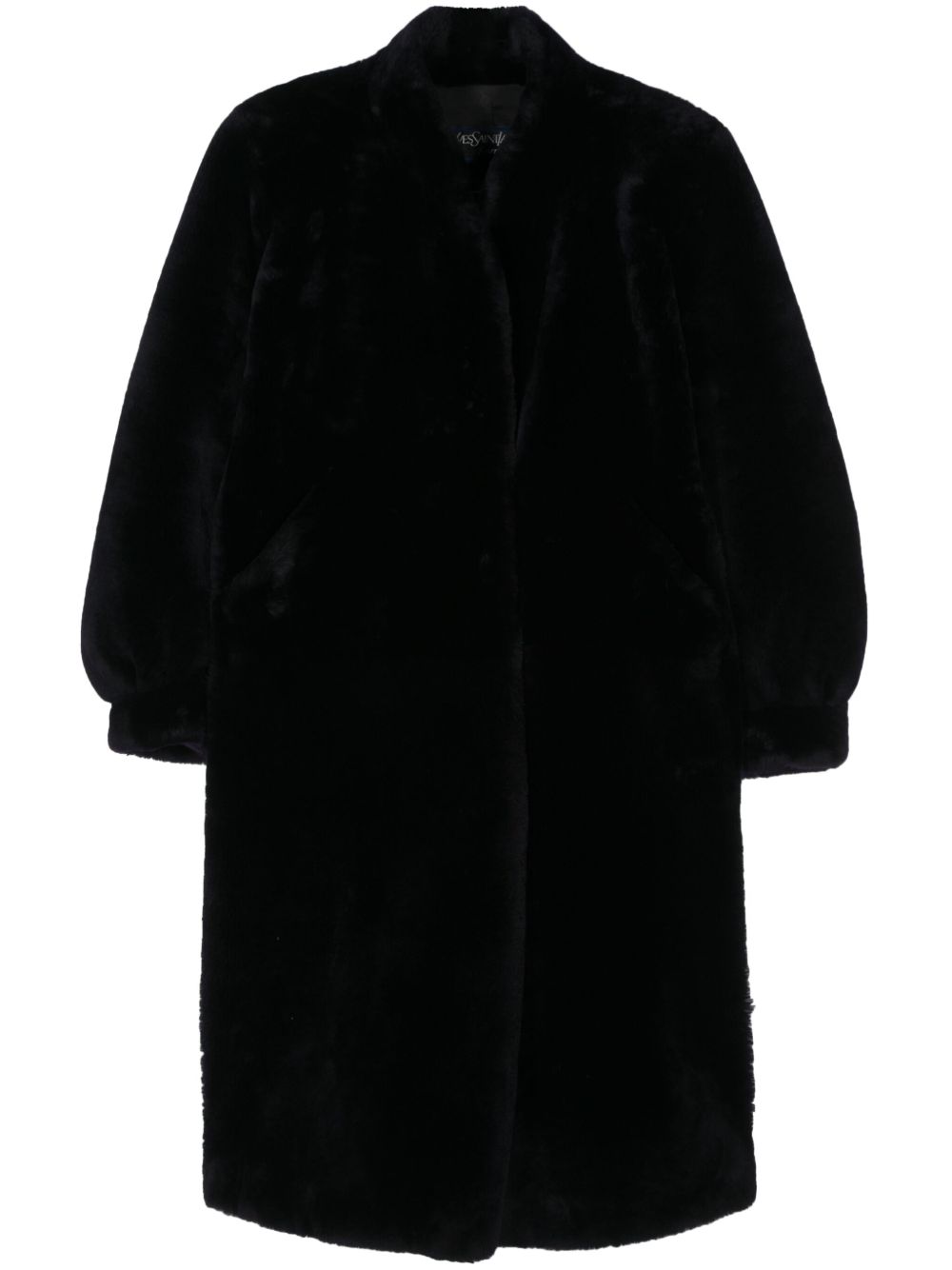 Saint Laurent Pre-Owned 单排扣外套（1980年代典藏款） - 紫色