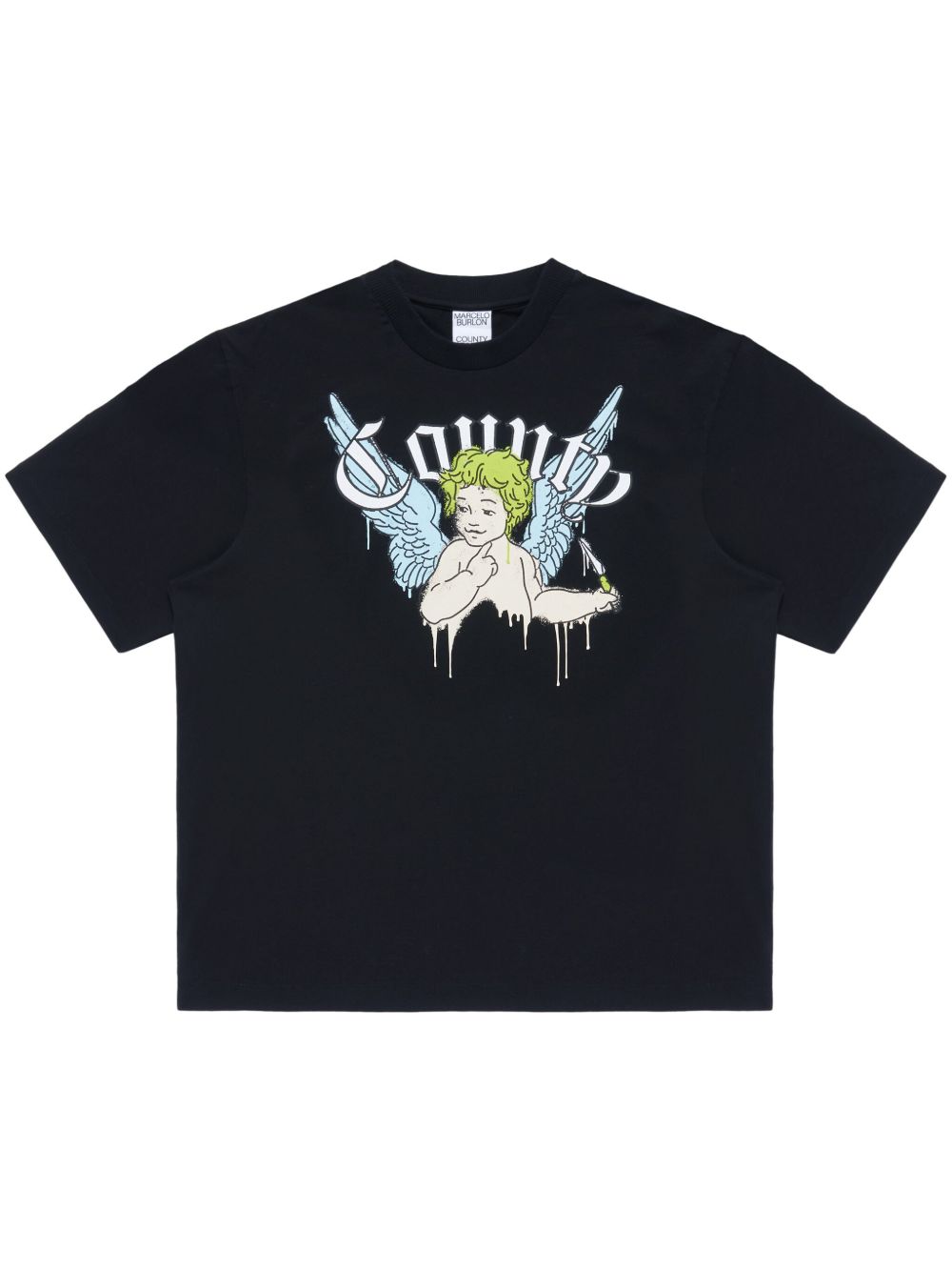 Marcelo Burlon County of Milan County Angel T恤 - 黑色