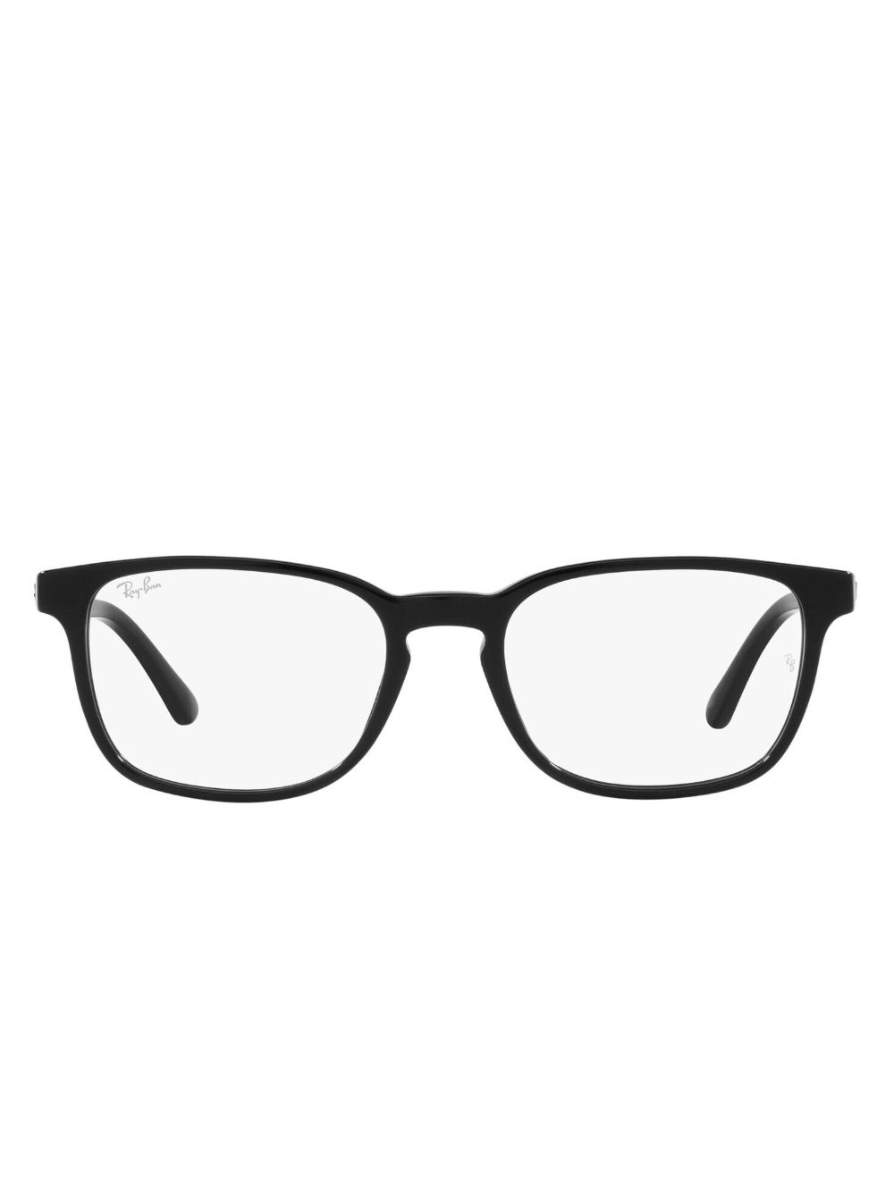 Ray-Ban logo方框眼镜 - 黑色
