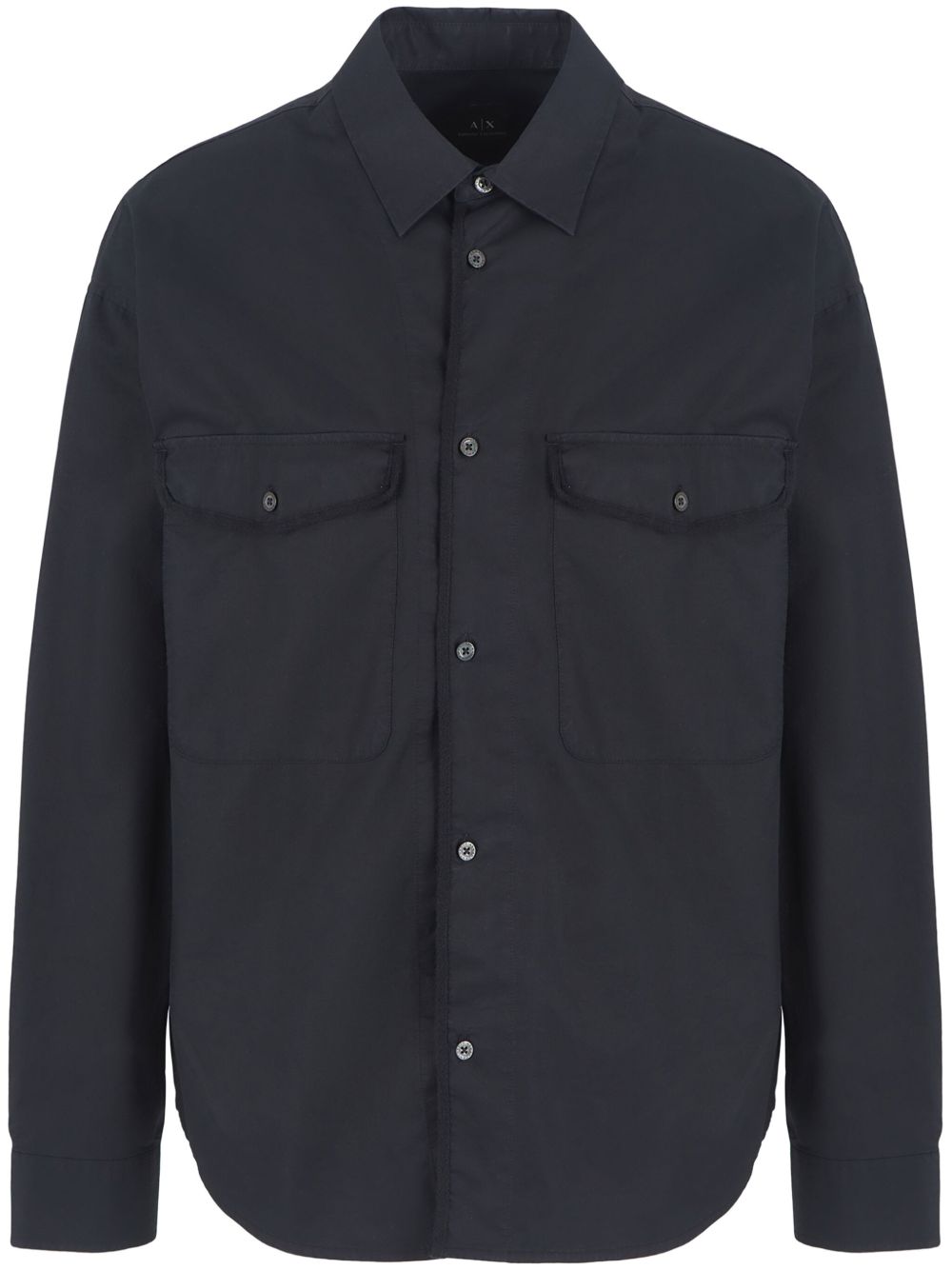 Armani Exchange 经典棉衬衫 - 黑色