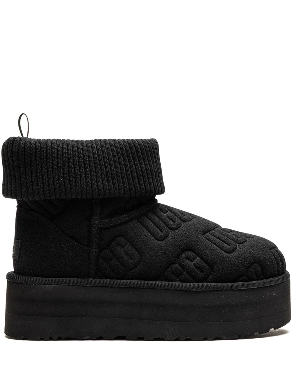 UGG Classic Mini Platform 靴子 - 黑色