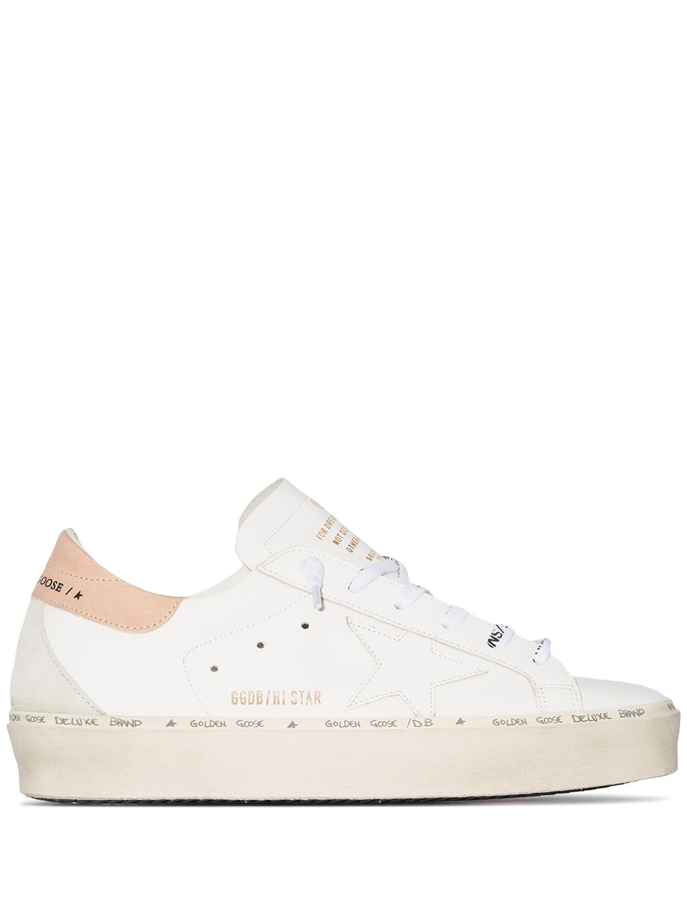 Golden Goose Hi Star 皮质板鞋 - 白色
