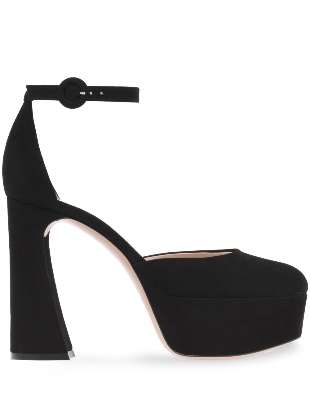 Gianvito Rossi Holly D'orsay 高跟鞋 - 黑色