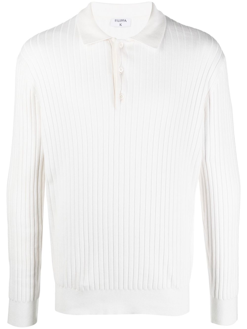 Filippa K 罗纹针织polo衫 - 白色