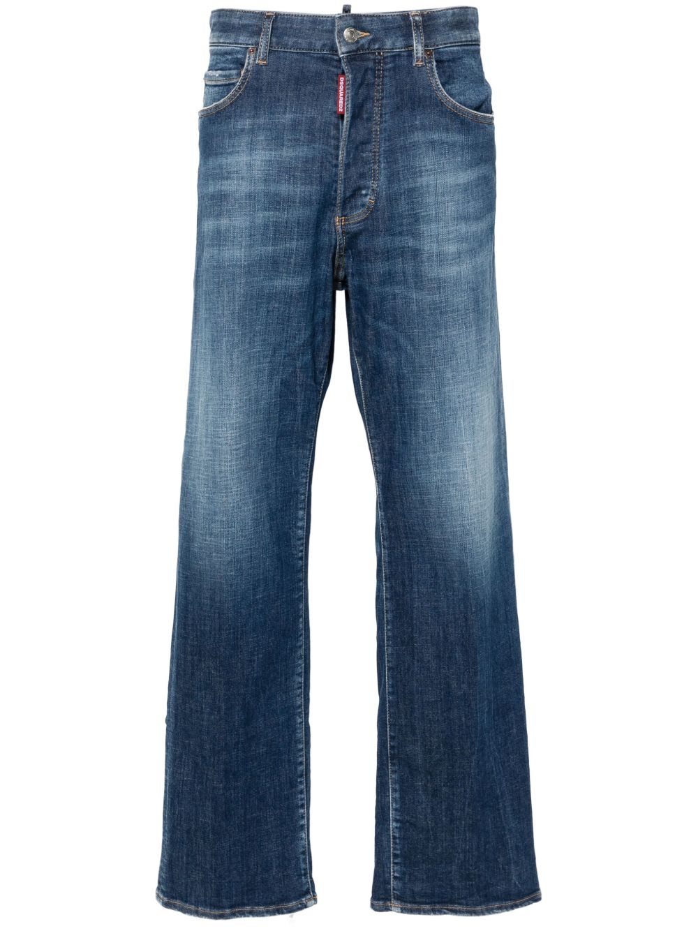 DSQUARED2 直筒牛仔裤 - 蓝色