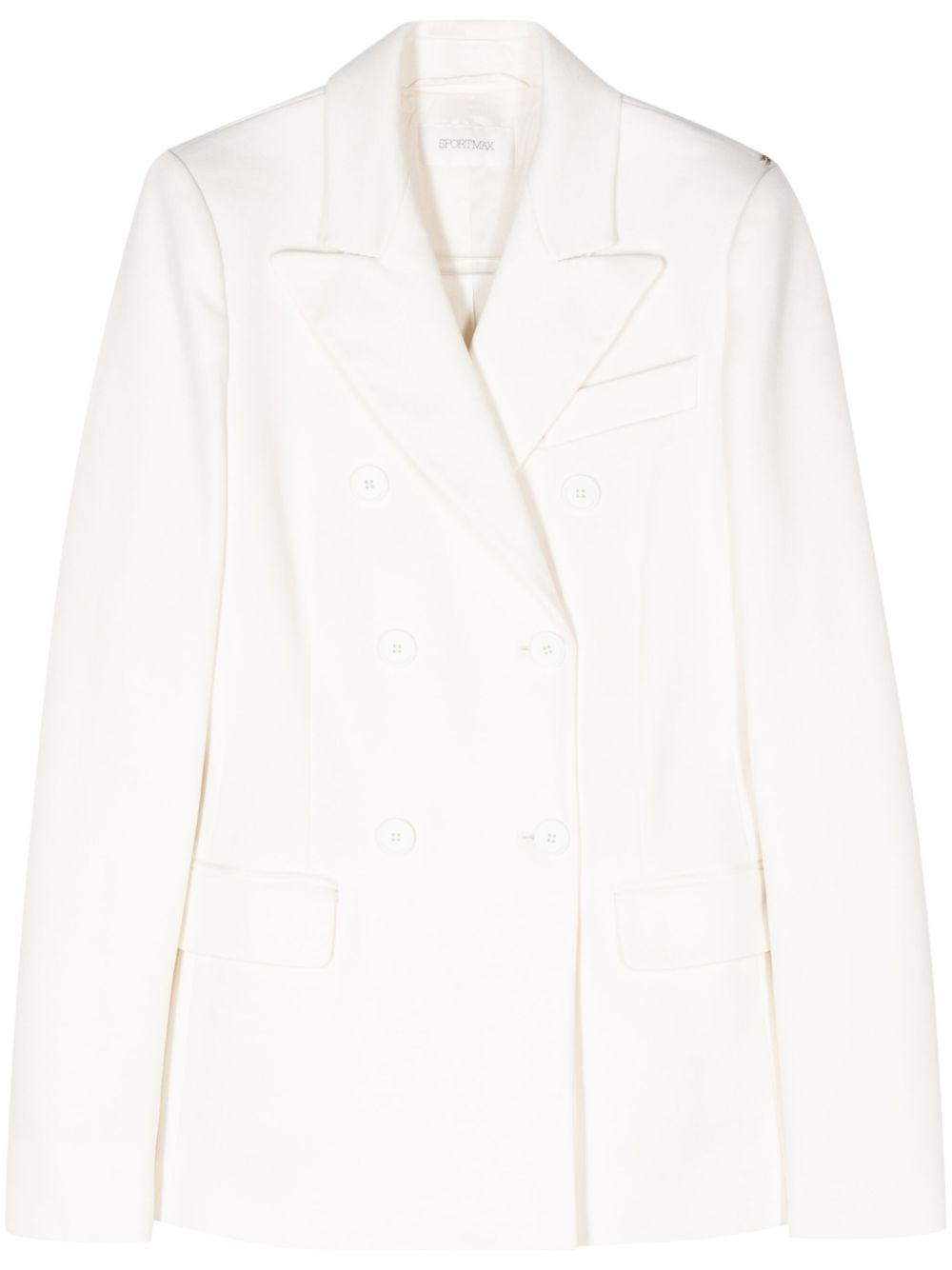 Sportmax Sestri 双排扣西装夹克 - 白色