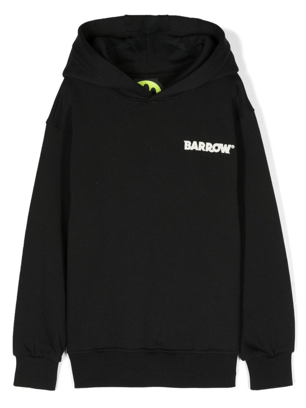 Barrow kids logo印花棉连帽衫 - 黑色