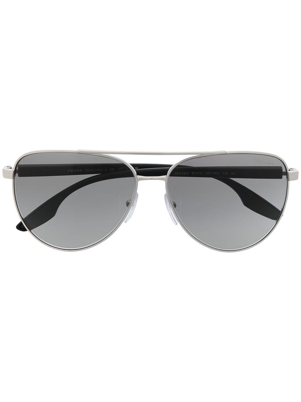 Prada Linea Rossa 普拉达 Linea Rossa Linea Rossa 飞行员太阳眼镜 - 黑色