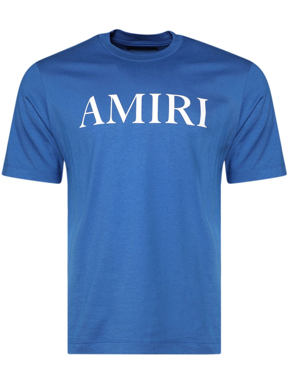 AMIRI logo印花棉T恤 - 蓝色