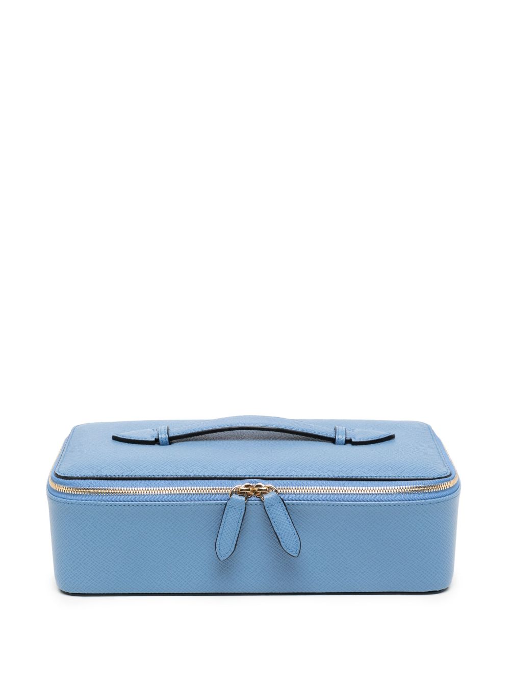 Smythson 皮质旅行珠宝盒 - 蓝色
