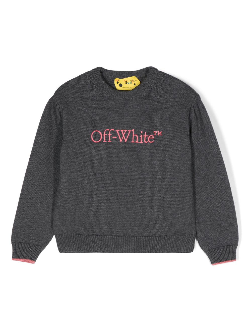 Off-White Kids Big Bookish 毛衣 - 灰色