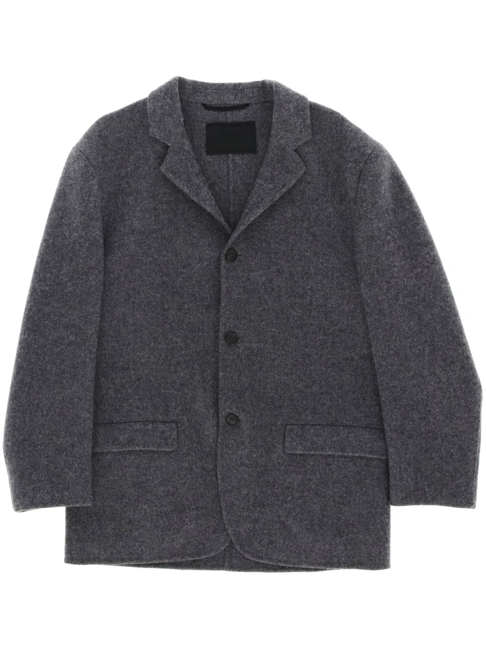 Prada Pre-Owned 羊毛西装夹克（1990年代典藏款） - 灰色