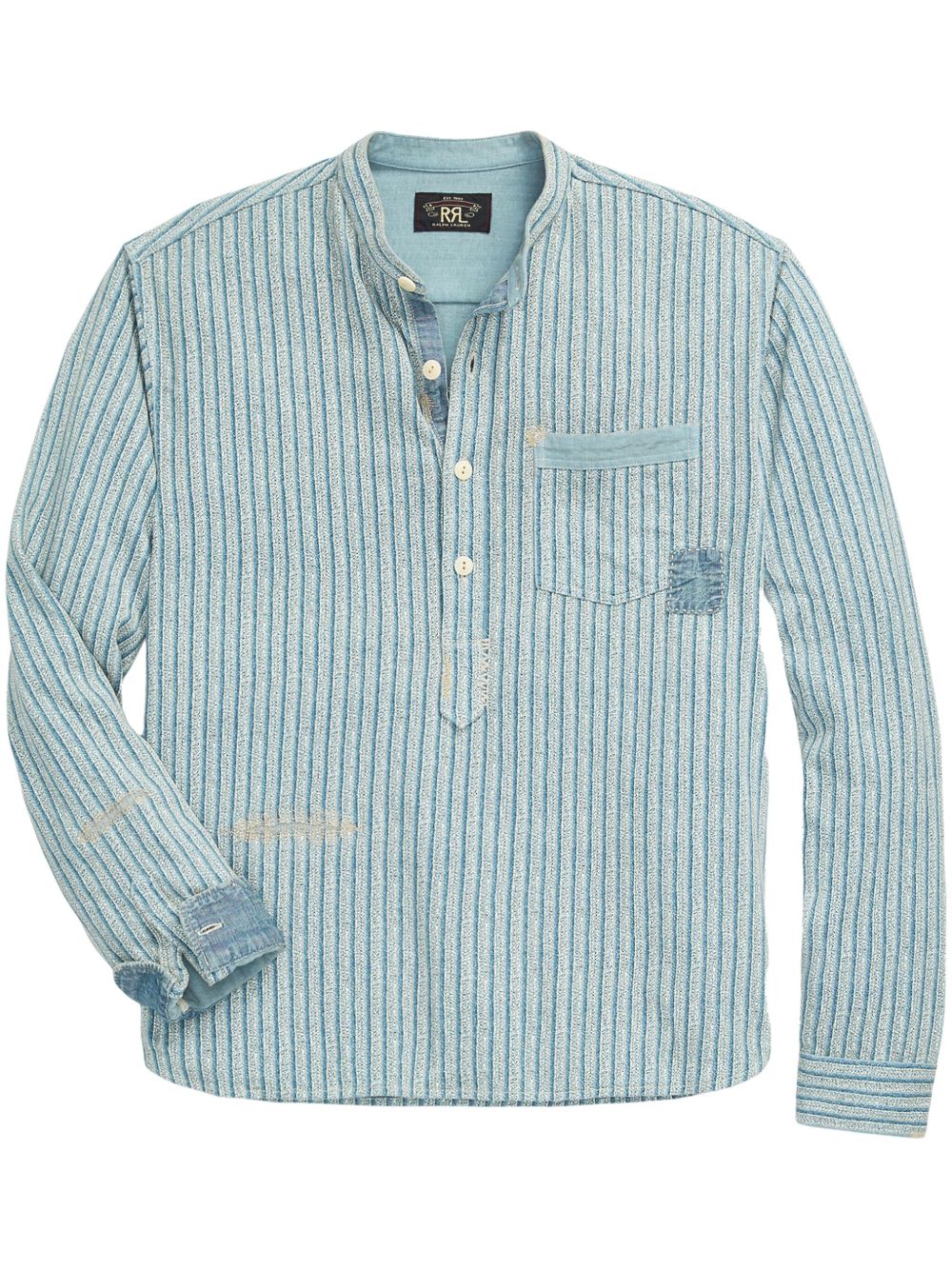Ralph Lauren RRL 直领polo衫 - 蓝色