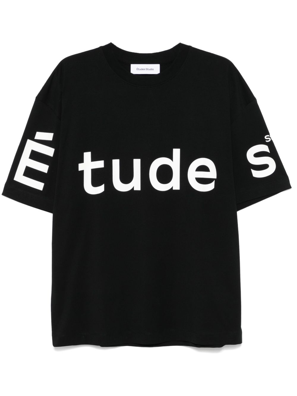 Etudes logo印花T恤 - 黑色
