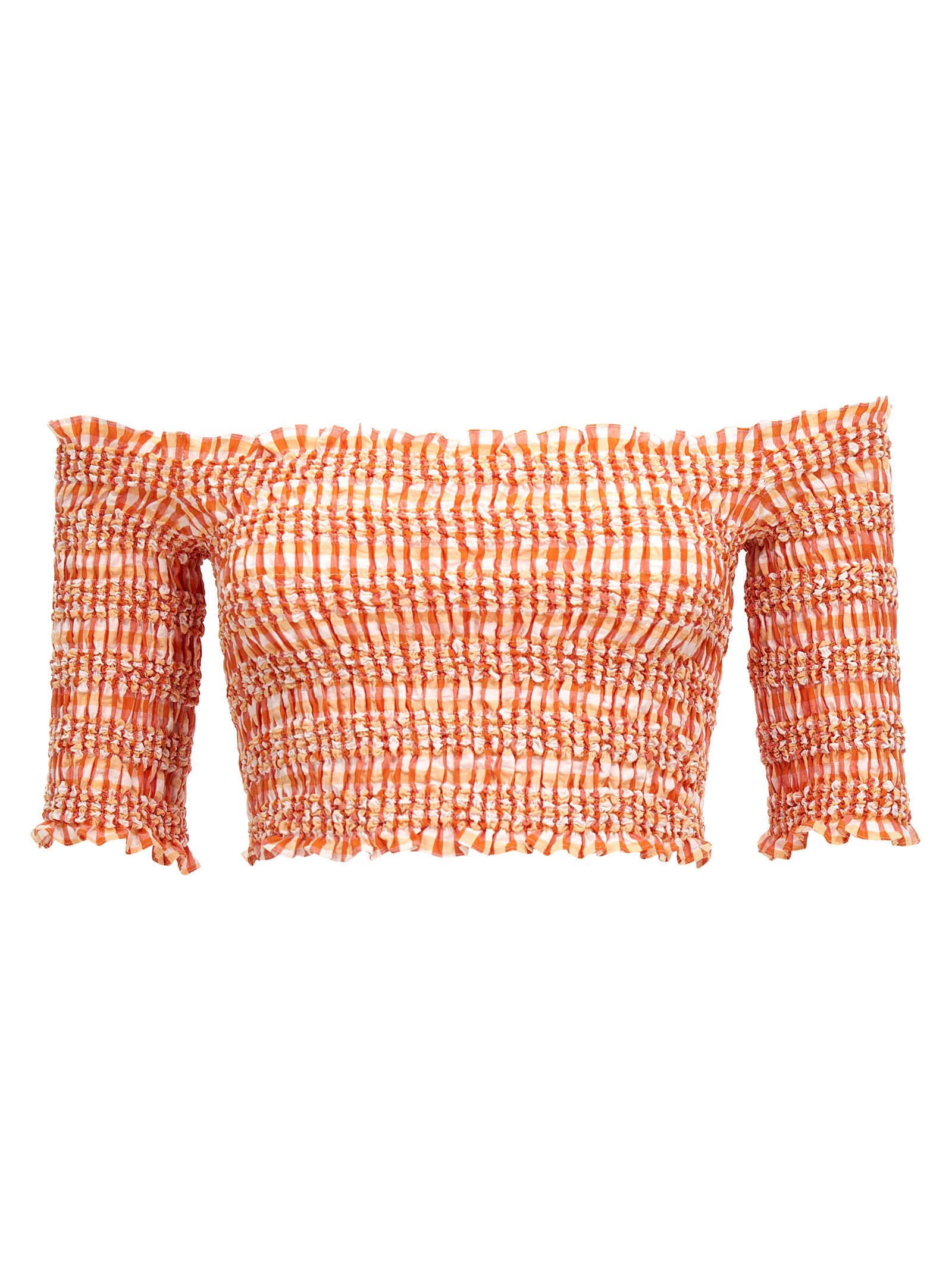 Kenzo Smock Stitch Cropped Top