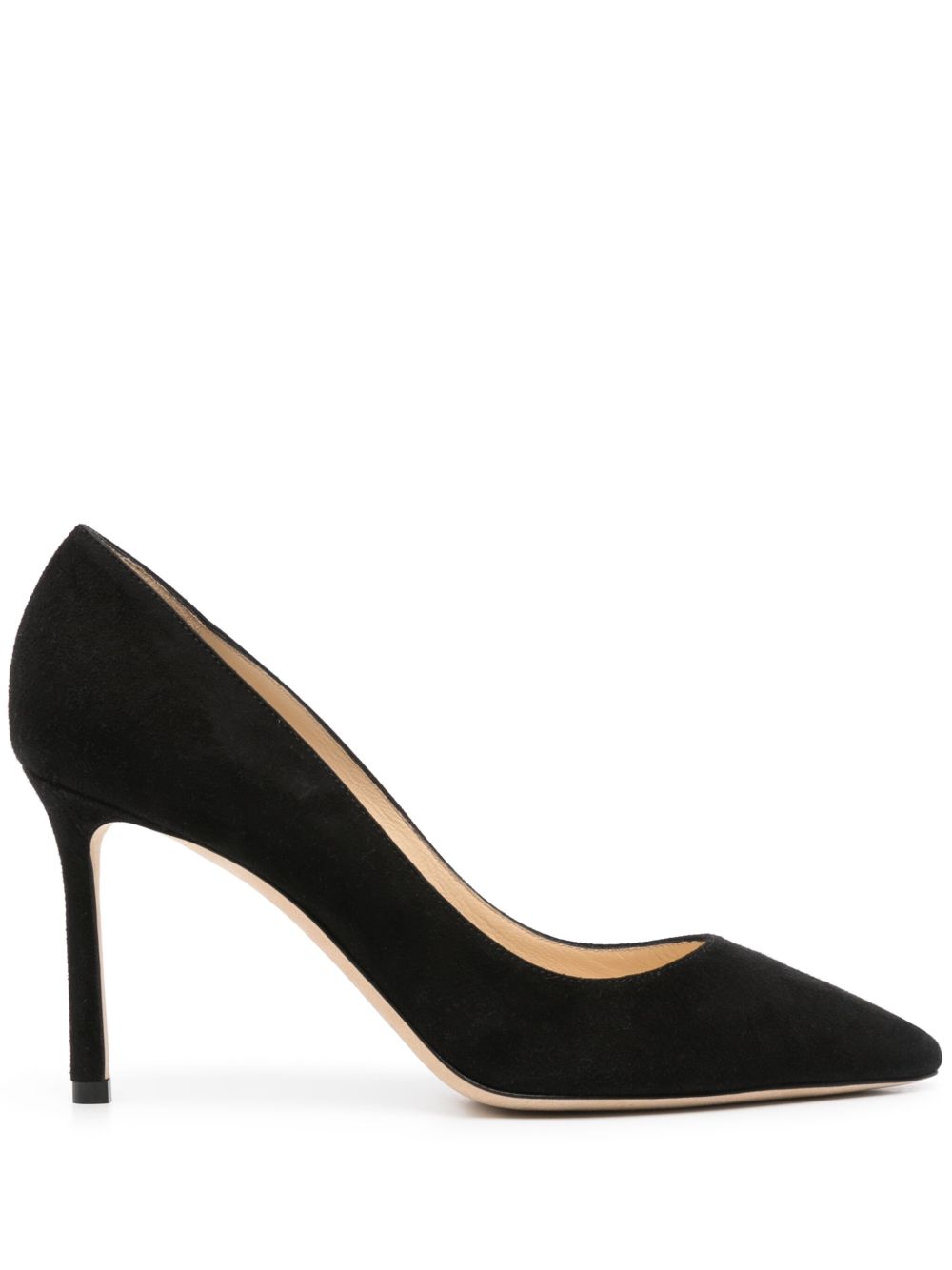 Jimmy Choo 绒面皮高跟鞋 - 黑色
