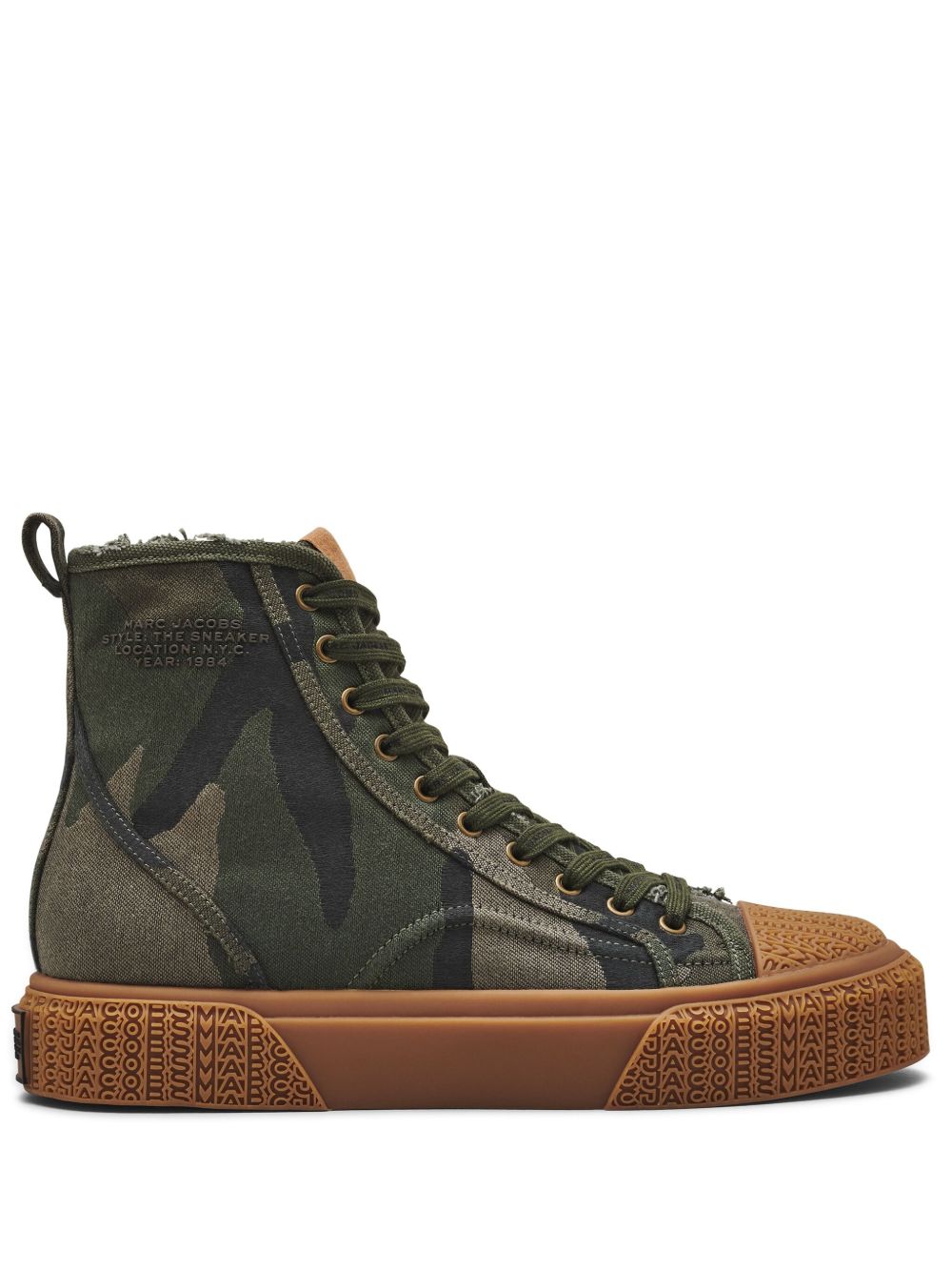Marc Jacobs The Camo Jacquard 高帮运动鞋 - 绿色