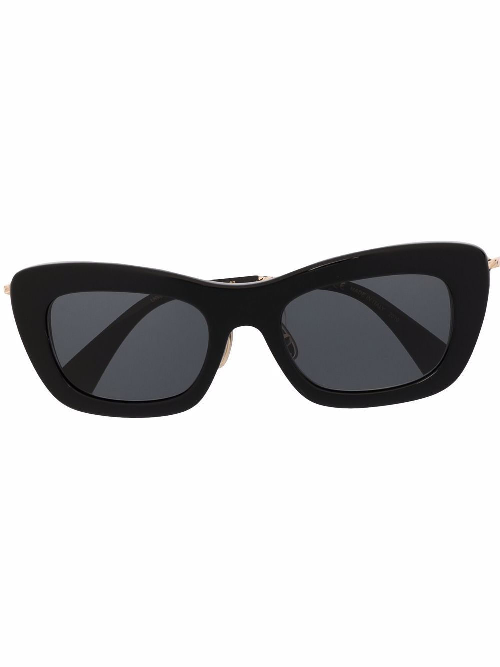Lanvin 有色镜片猫眼框太阳眼镜 - 黑色