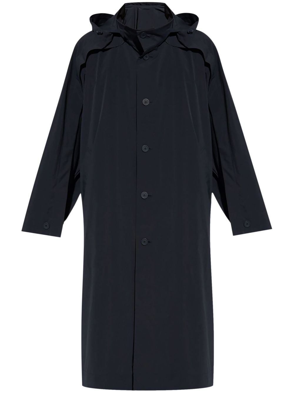 Homme Plissé Issey Miyake Wing 立领连帽外套 - 蓝色