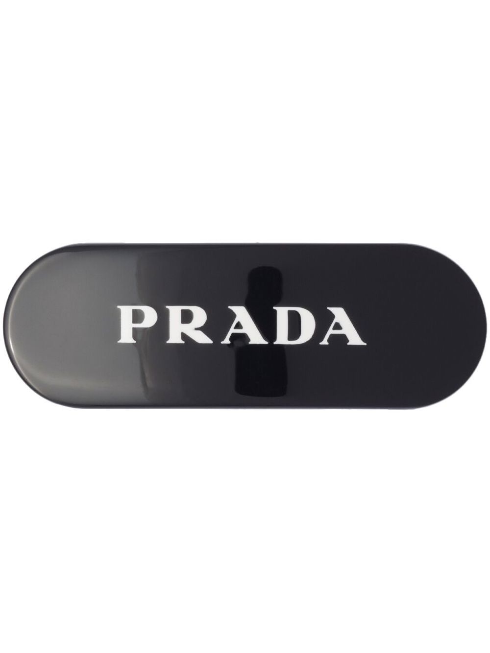 Prada logo印花发夹 - 黑色