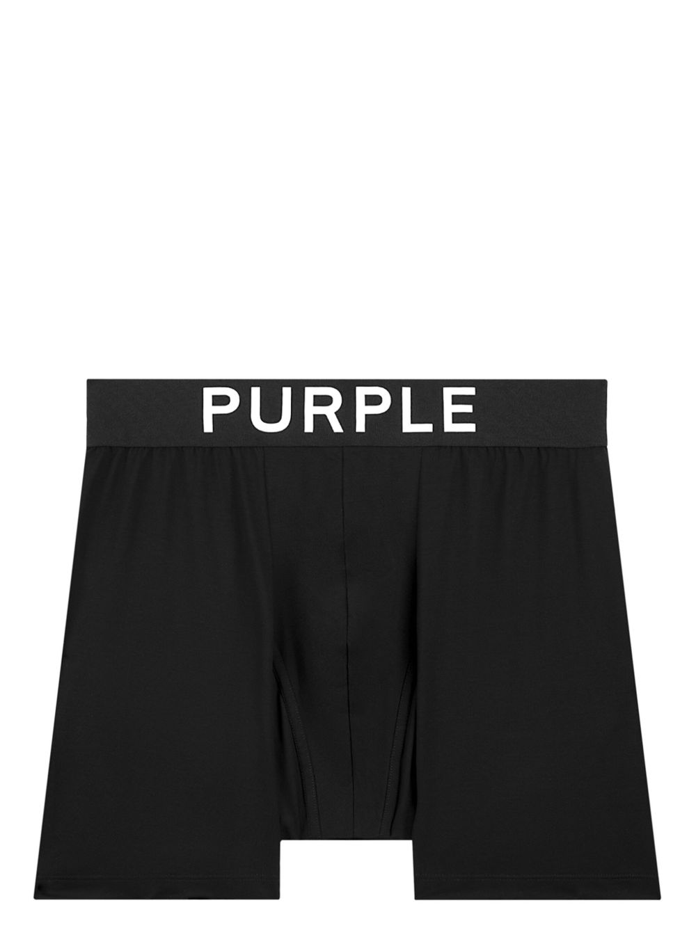 Purple Brand logo腰边四角裤（两件装） - 黑色