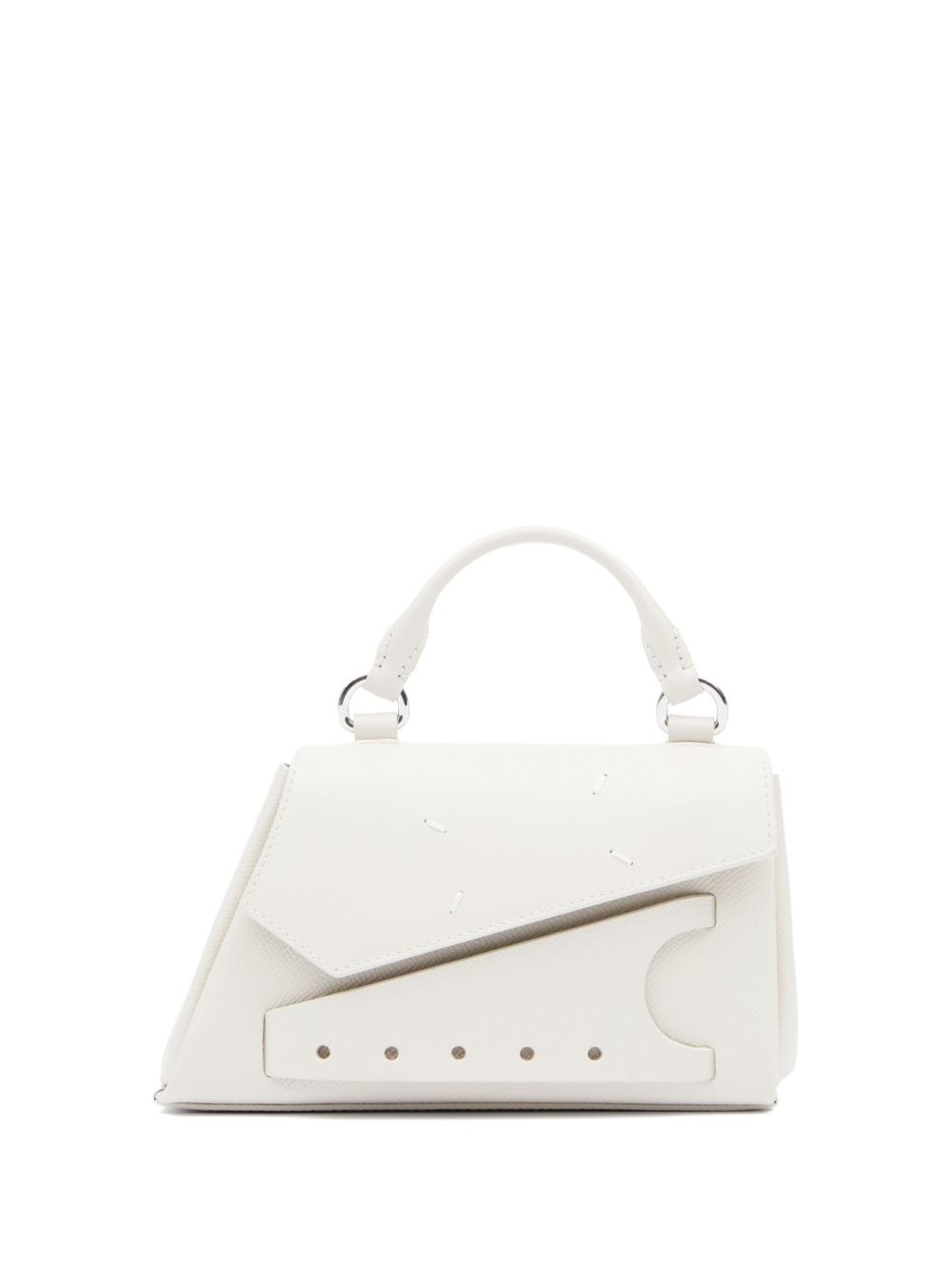Maison Margiela Snatched 皮质手提包 - 白色