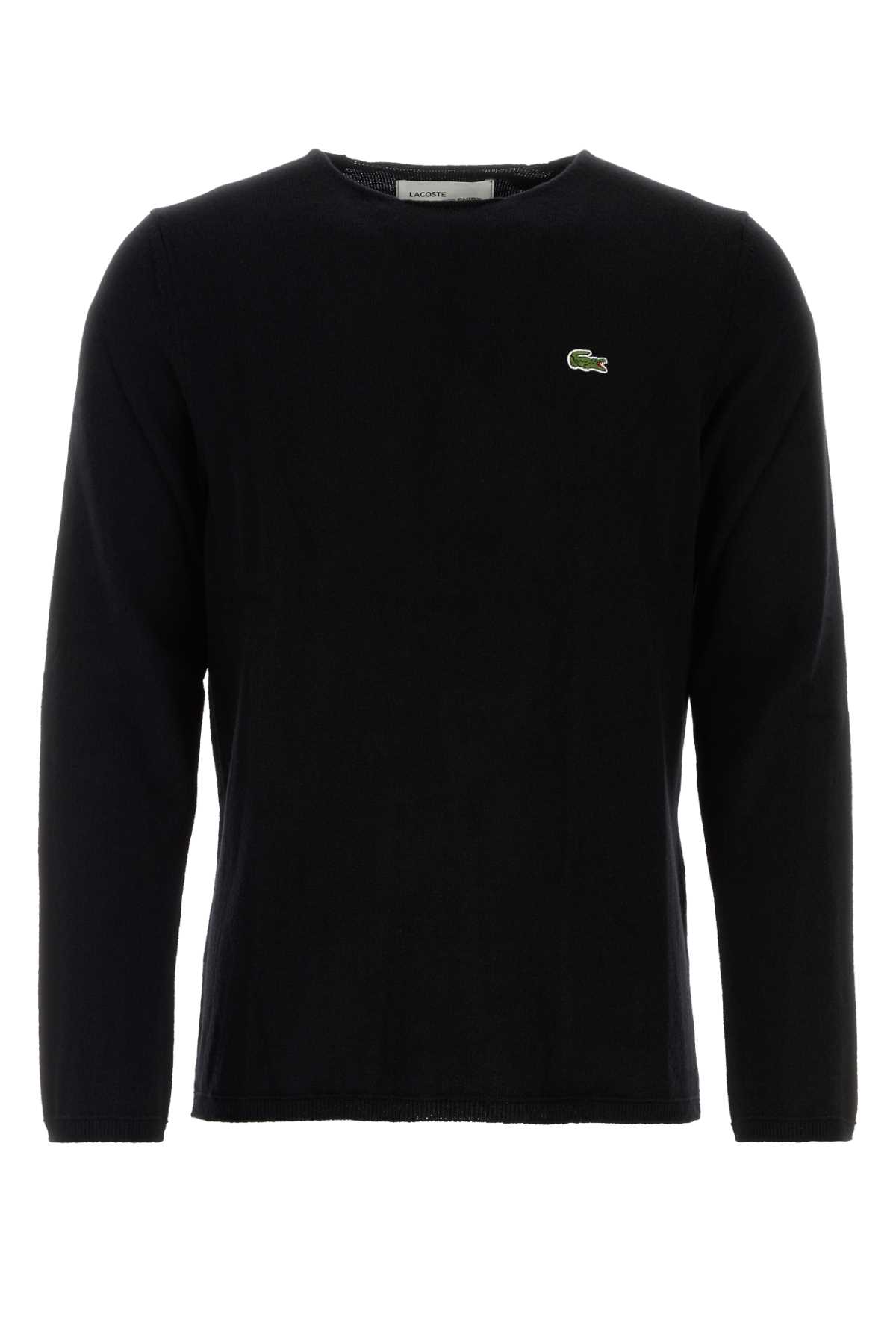 Comme des Garçons Shirt黑色羊毛Play x Lacoste联名款毛衣