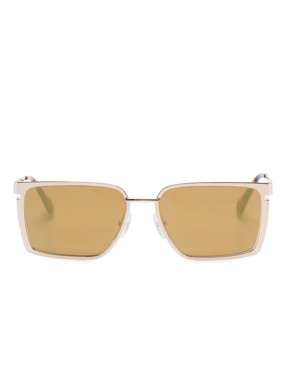 Off-White Eyewear Yoder 长方形框太阳眼镜 - 金色