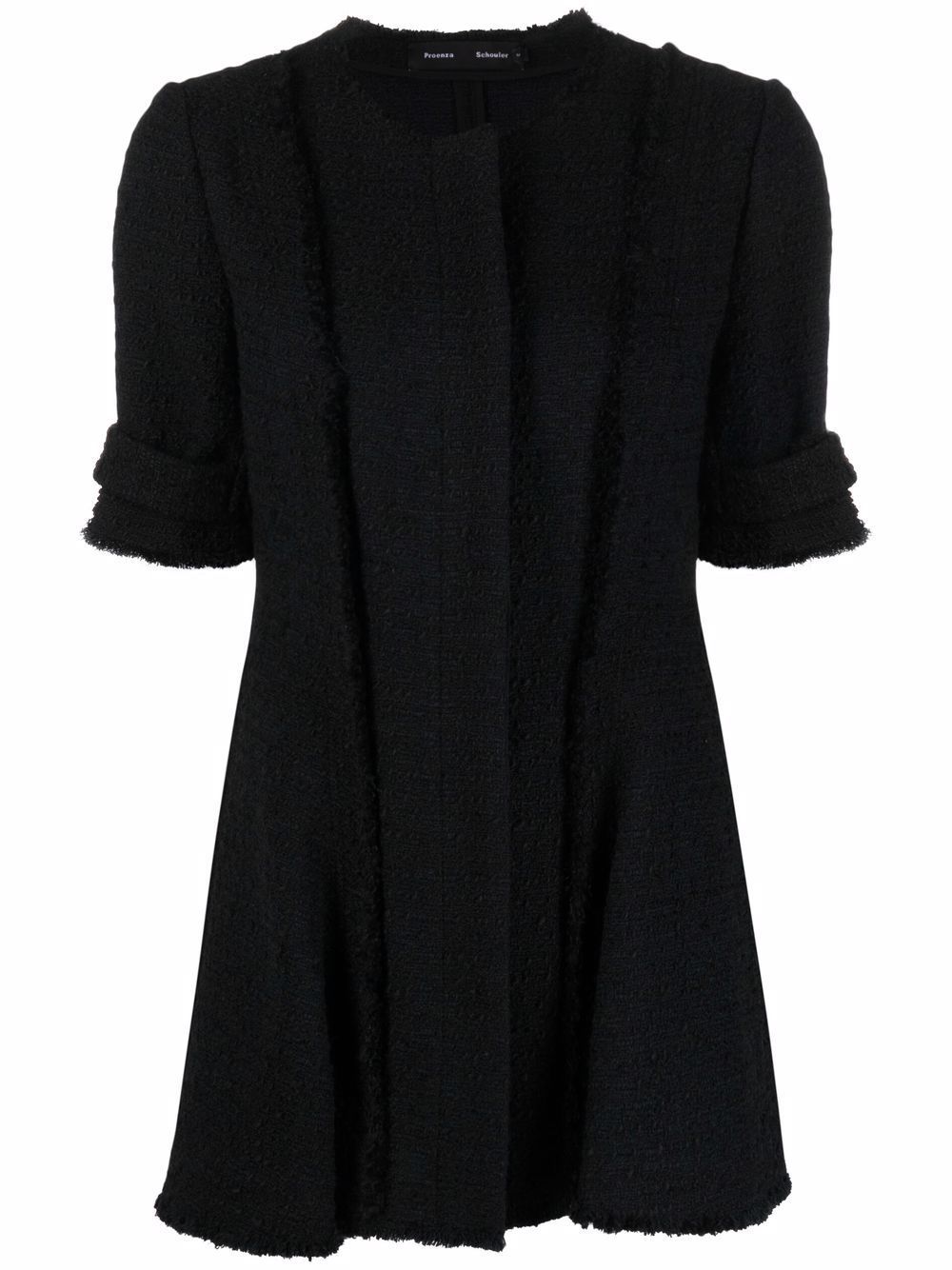 Proenza Schouler 伞形粗花呢夹克 - 黑色