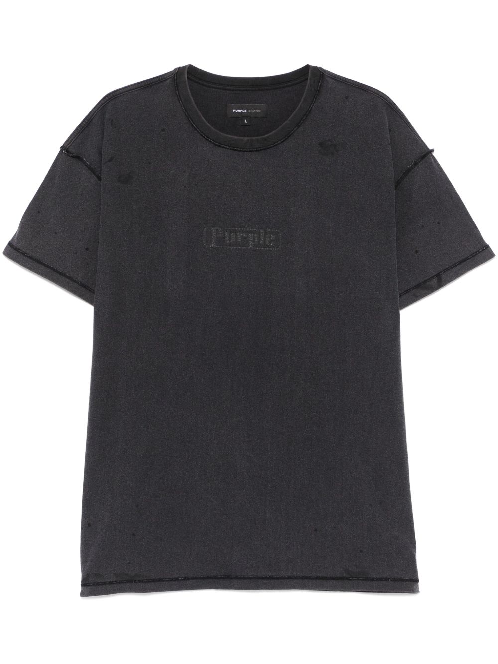 Purple Brand logo印花T恤 - 灰色