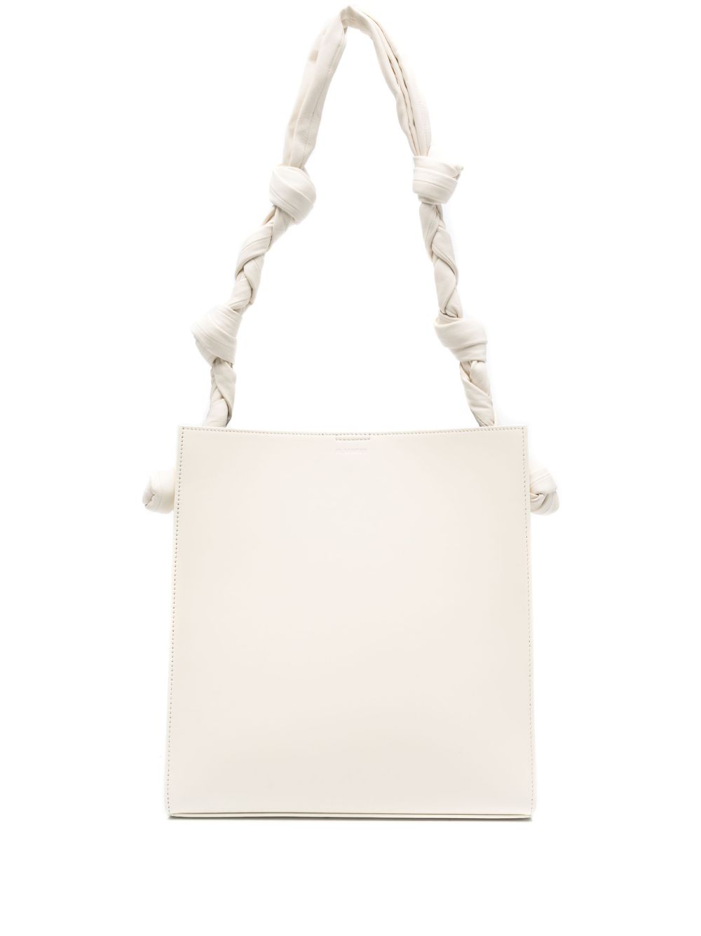 Jil Sander Tangle 皮质手提包 - 白色
