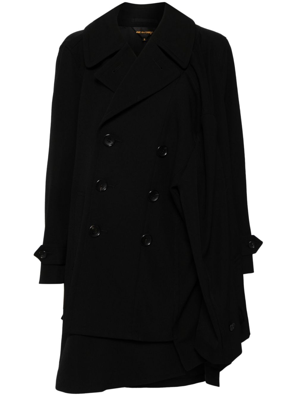 Comme Des Garçons 不对称衣袖西装套装 - 黑色