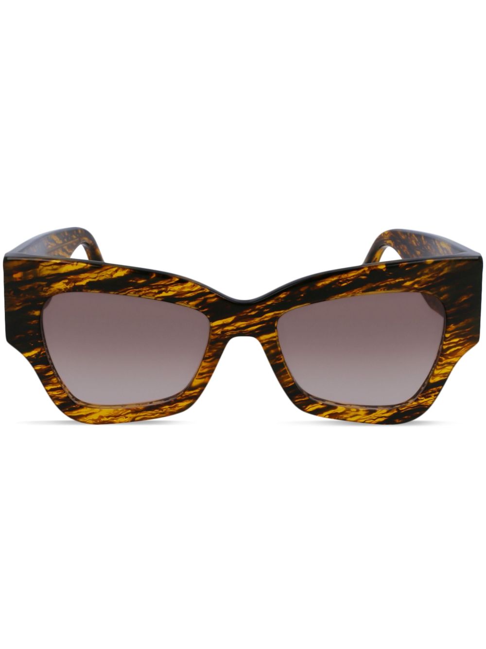 Victoria Beckham Eyewear 猫眼框太阳眼镜 - 褐色