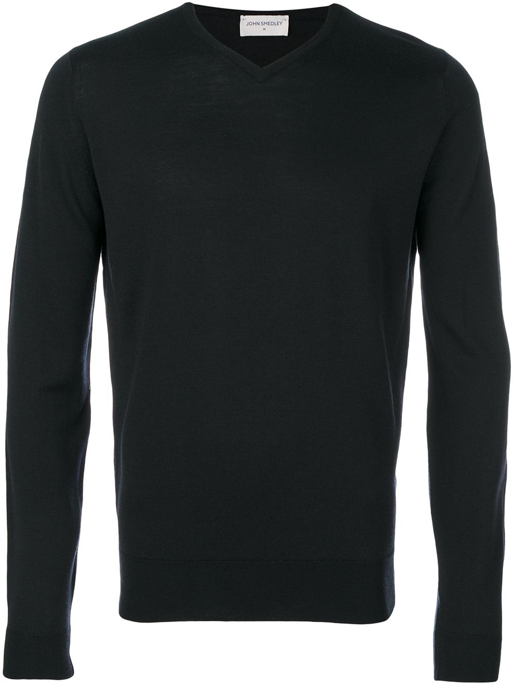 John Smedley v领毛衣 - 黑色