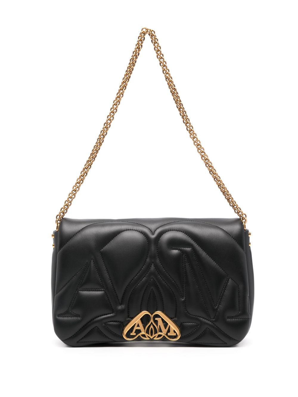 Alexander McQueen The Seal 单肩包 - 黑色