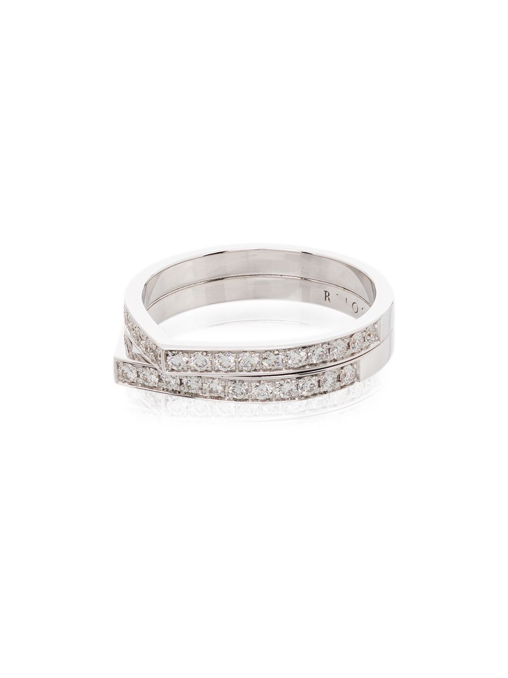 Repossi Antifer 18K白金钻石戒指 - 白色