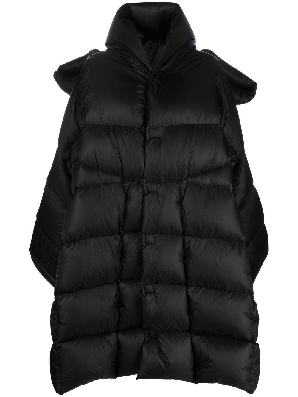 Rick Owens Geth 羽绒填充蓬松夹克 - 黑色
